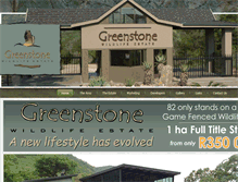 Tablet Screenshot of greenstoneestate.co.za
